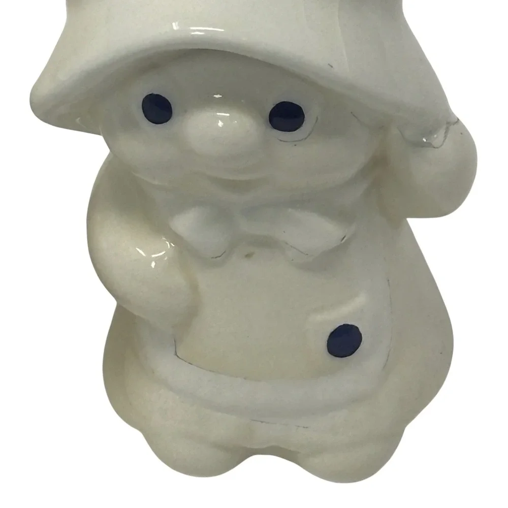 Vintage Pillsbury Doughboy Poppie Fresh Salt and Pepper Shakers Ceramic White